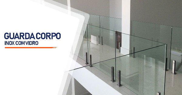 Guarda Corpo de Inox com Vidro  SP Zona Sul