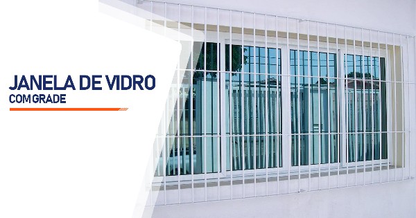 Janela De Vidro Com Grade SP Zona Sul Alto da Baronesa